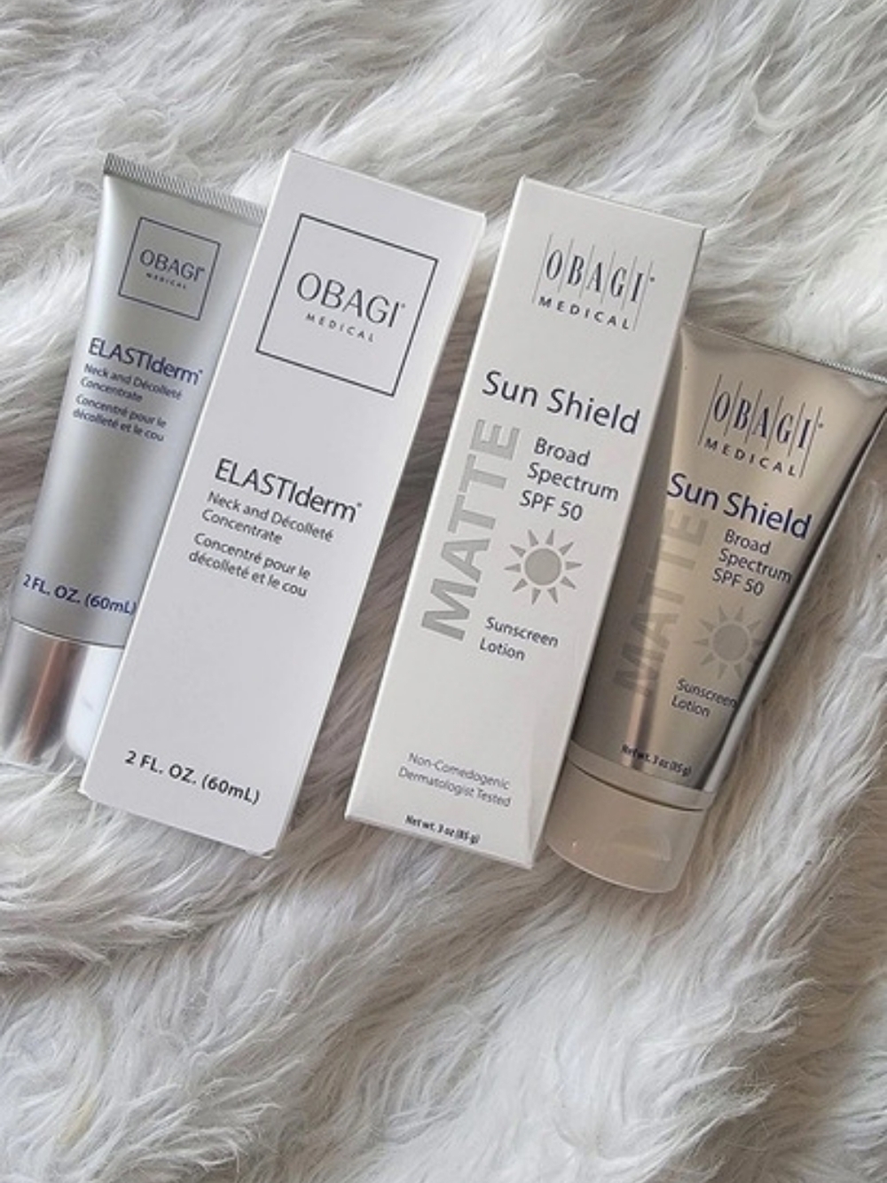 Obagi ELASTIderm Eye Cream and Sun Shield Matte Broad Spectrum SPF 50 Skincare